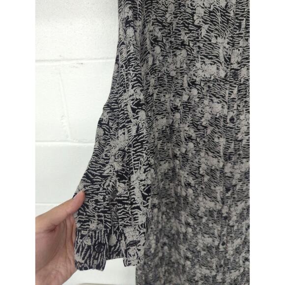 Antik batik s/38 black vitori shirt dress unique print printed black gray - Picture 3 of 7